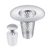 24TE Steel Sink Drain Filter set for Bathroom Quick Drain Steel Bathroom Sink Strainer with Additional Sink Cover Sink Drain