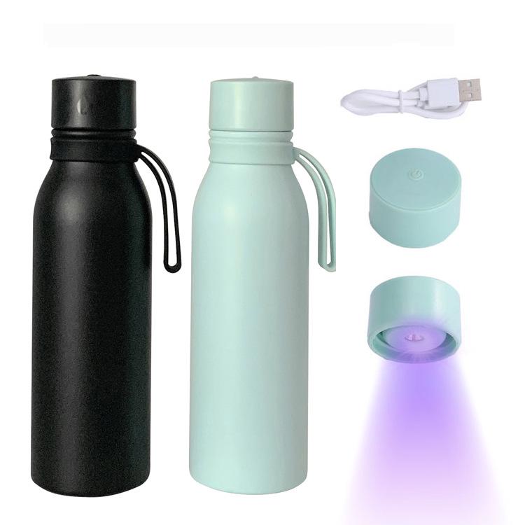 Smart UV Disinfection Stainless Steel Insulated Sports Kettle with Temperature Measurement