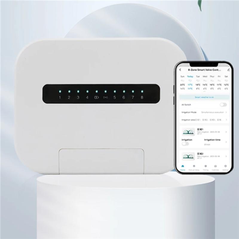

A25F-Tuya Wifi Уличный Умный Контроллер Полива Уличный Умный Контроллер Полива Система Полива Пульт Дистанционного Управления 6 Зон EU Pl