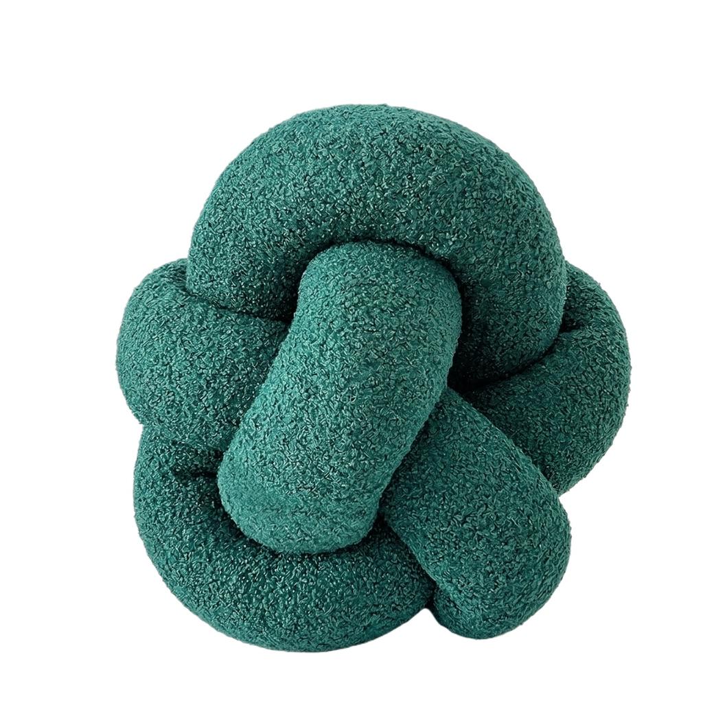 Handgeknüpftes Knotenkissen Dekoratives Weiches Plüschkissen für Wohnzimmer Schlafzimmer Sofa Stuhl Heimgebrauch Bequemes Stützendes Design