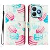 Macaroon Luxury Painted Leather Case Wallet Book Style Cover for ZTE Blade A52,A53,A73,V50 Vita,V40S,V60,A35,A55,A75...
