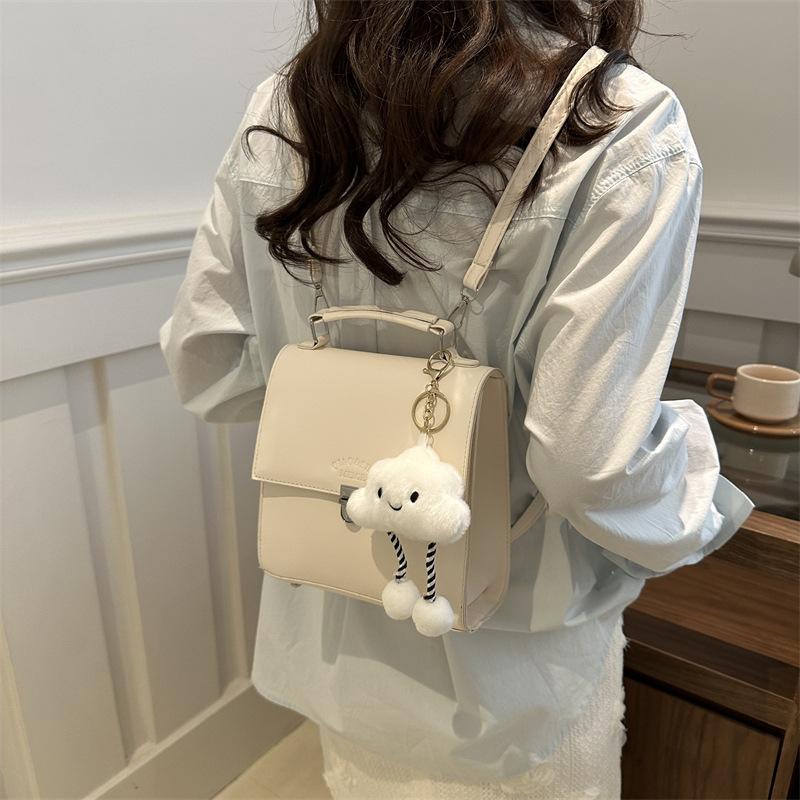 College Style Backpack for Women New Style Niche Backpack for Commuting Trendy and Beautiful Casual Crossbody Handheld Backpack