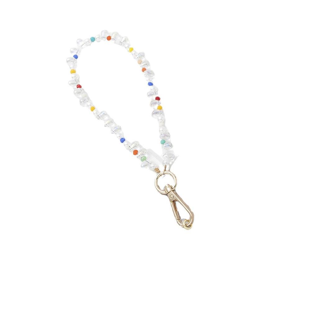 Hot Sale Summer Bohemian High Sense Non-Fading Beaded Necklace Pendant Rice Bead Mobile Phone Necklace