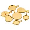 5pcs Blank Pendant Charms Round Blank Pendant Trays Versatile Tray Setting  Jewelry Making