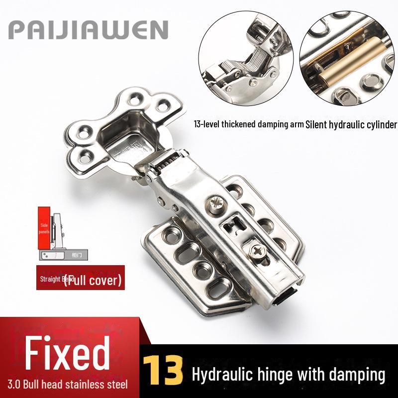 304 Stainless Steel Hydraulic Buffer Wardrobe Cabinet Door Folding Hinge