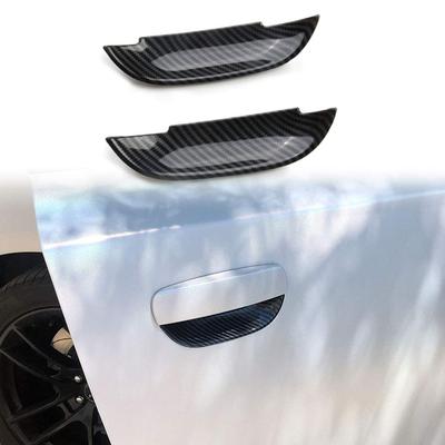 Jstotrim Kohlefaser Türgriff Schalenabdeckung Zierleiste Aufkleber Blende für Dodge Challenger 2015+