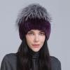 New fur hat Rex rabbit hat thickened versatile fox hair mushroom hat women's winter warm hat
