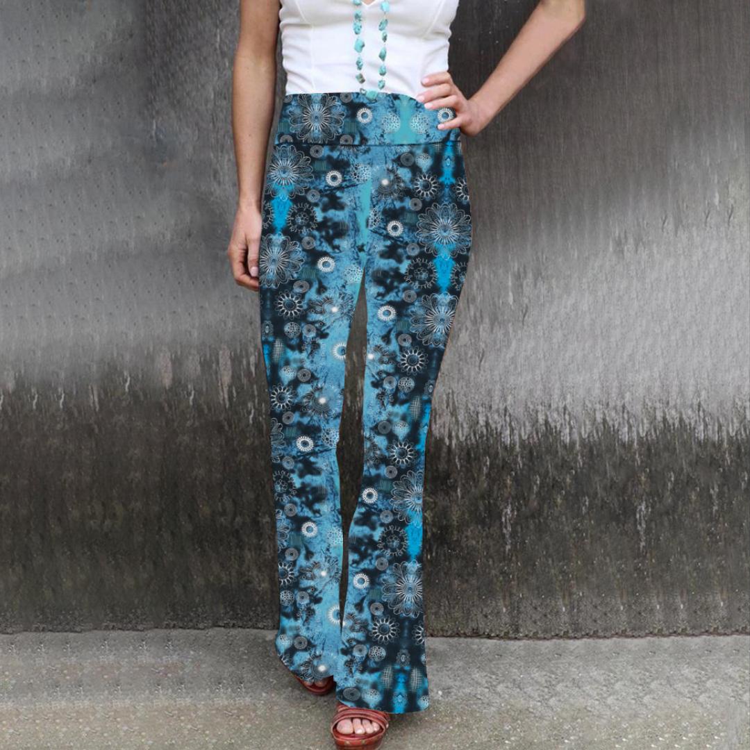 

Весняно-літні жіночі нові модні вузькі повсякденні штани з високою талією з принтом Штани-кльош Жіночі штани в смужку 3XL