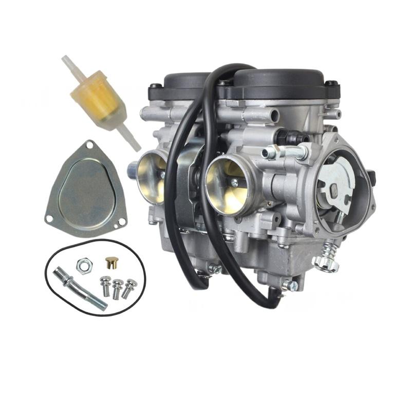 Choice Twin cylinder carburetor For YAMAHA YFM660 PD33J RAPTOR 660 660R YFM660 YFM 660 660R 4X4 CARB 2001-2005 04 Motocross ATV