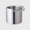 Cubo de Hielo Aislado de Acero Inoxidable de Doble Pared con Tapa Pinzas Almacenamiento Enfriador
