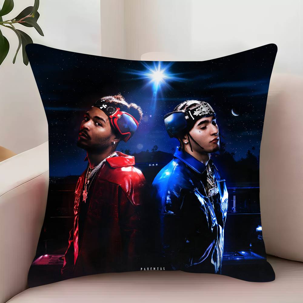 

R-Rondodasosa blue tape Pillow Case Decor Protective Covers Comfortable soft for Sofa Living Room Home office 12x12Inch