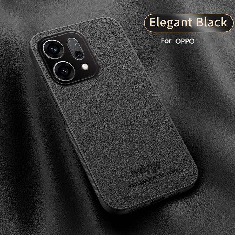 Leather Case for Oppo Reno14 Pro 5G Car Magnetic Holder Wireless Charging Silicone Hard Phone Cover OppoReno14Pro PKZ110 PLA110