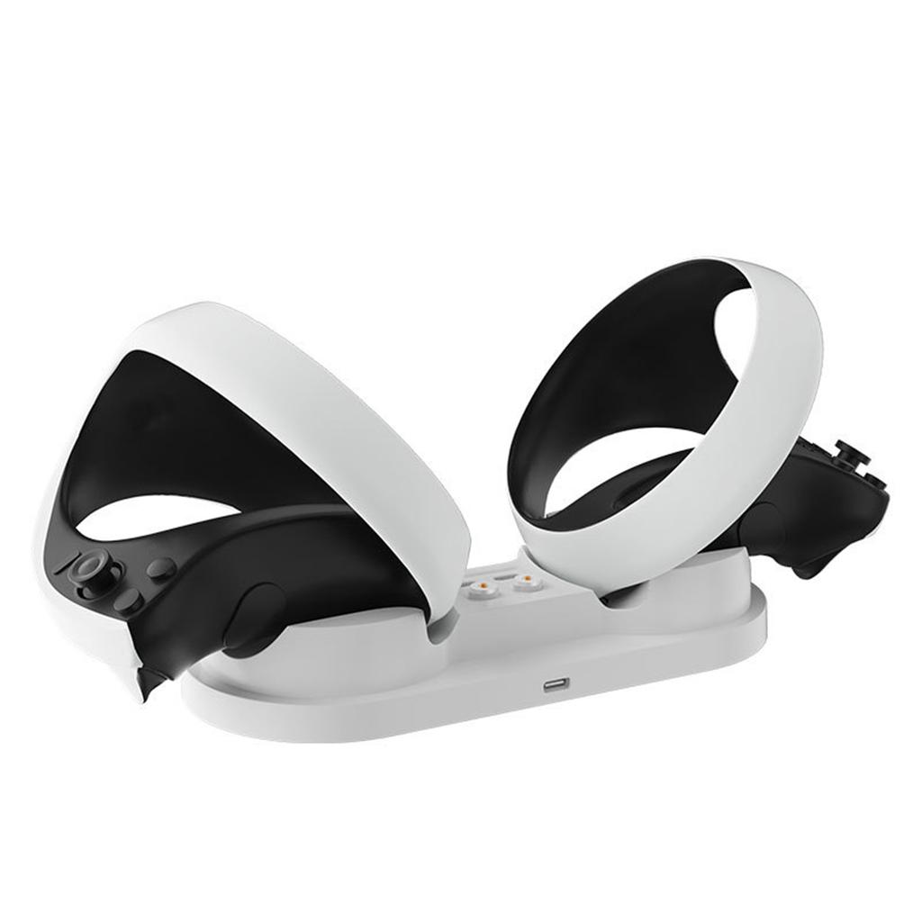 Charging Dock Portable Controller Charger With Led Light Compatible For Ps5 Vr2 Gamepad Charging Stand
