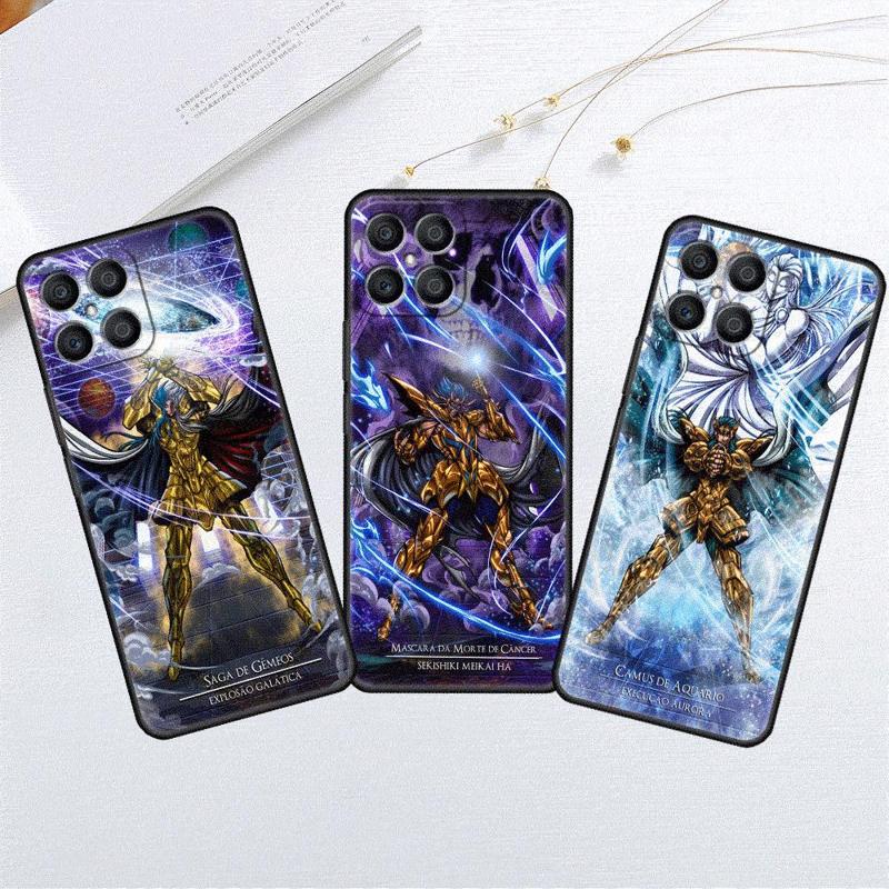 Saint Seiya Anime Case For Honor X8 X8a 90 X9a 8X 70 50 20 Magic5 Pro 9X P60 P50 Black Soft Phone Funda