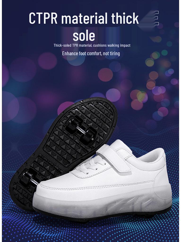 Lightweight Two-Wheel Roller Shoes for Beginners - Unisex Kids, Teens, and Adults Roller Skates