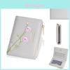 Ladies Wallet With Stitching Embroidery Pu Fabric Multiple Card Slots And Antitheft Design