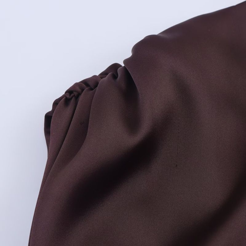 Kaslead New Women Clothes Western Style Fashion Backless Silk Satin Texture Long Dress 8391052