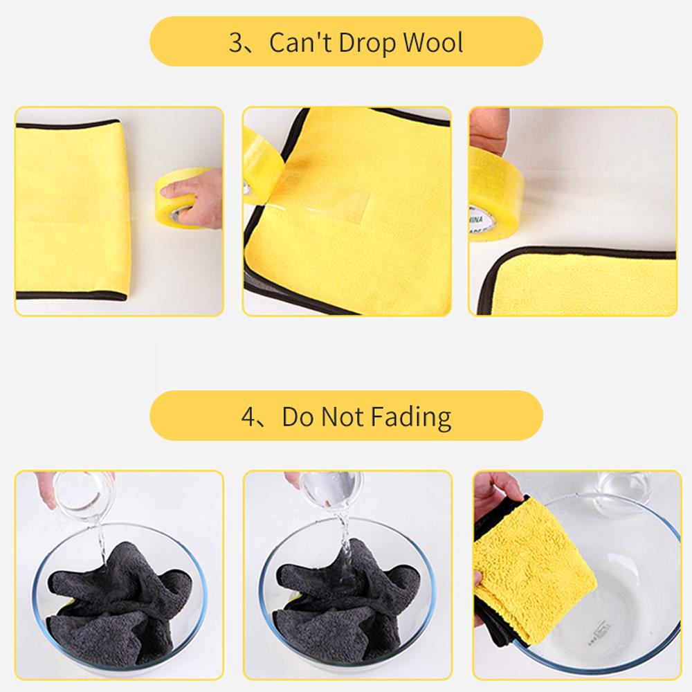 Car Wash Microfiber Towel Car Cleaning Drying Cloth Thickened Car Cleaning Towel Car Wash Microfiber Towel