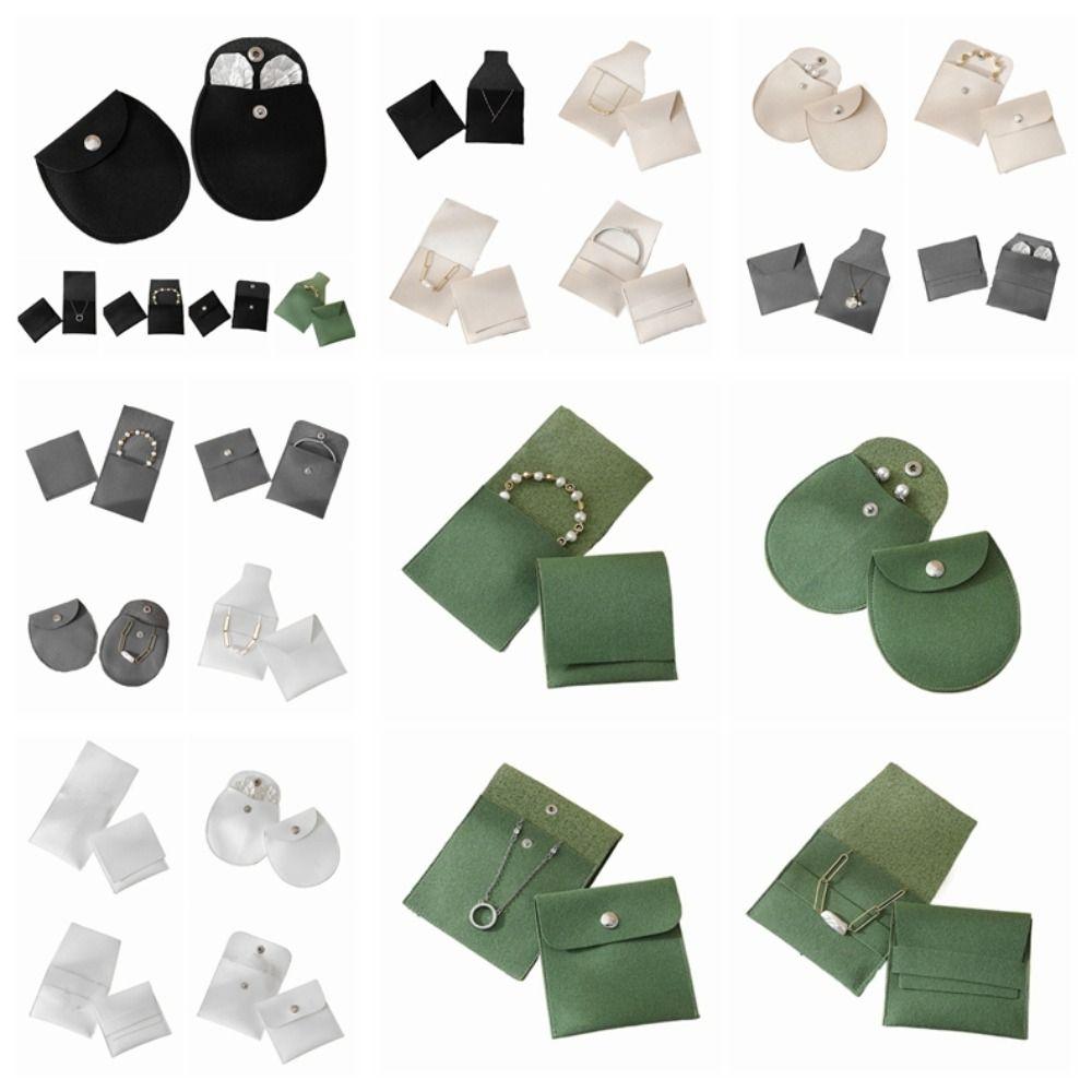 5Pcs Velvet Jewelry Packing Bag Bracelet Necklace Jewelry Holder Jewelry Storage Case  Outdoors