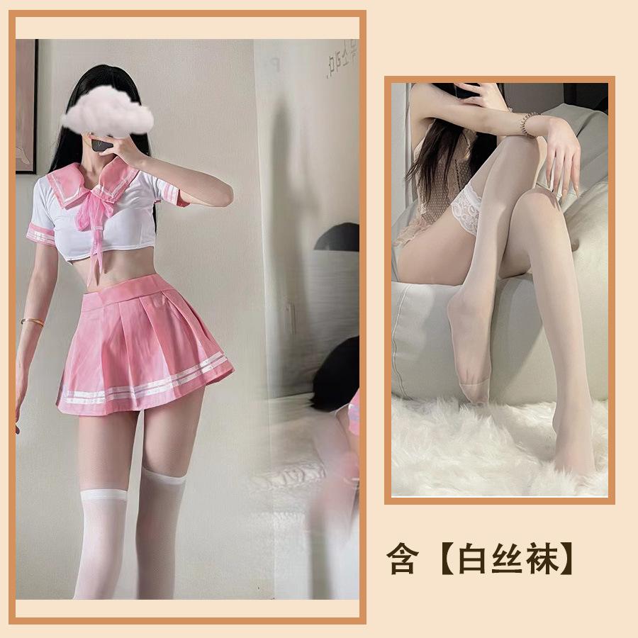 Sex Lingerie Cosplay Sexy Uniform Seduction Tight Student Miniskirt Sailor Live Game Suit