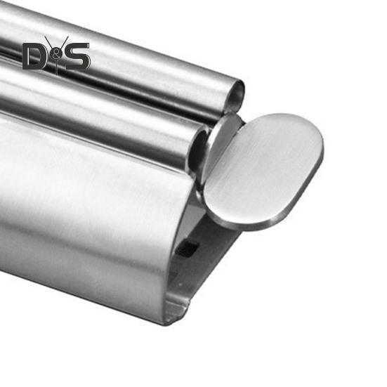 Stainless Steel Toothpaste Squeezer Compact Design Reusable Multifunctional Metal Toothpaste Tube Wringer Seat Holder Stand