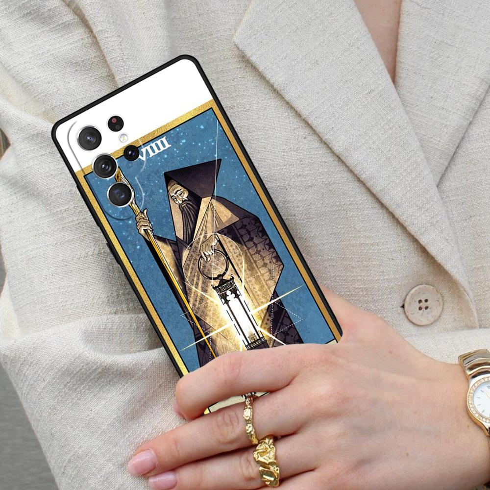 Tarot Card The Hermit Cell Phone Case for Samsung Galaxy S26 Ultra S25 S24 S23 S22 S21 S20 Note10 Cover
