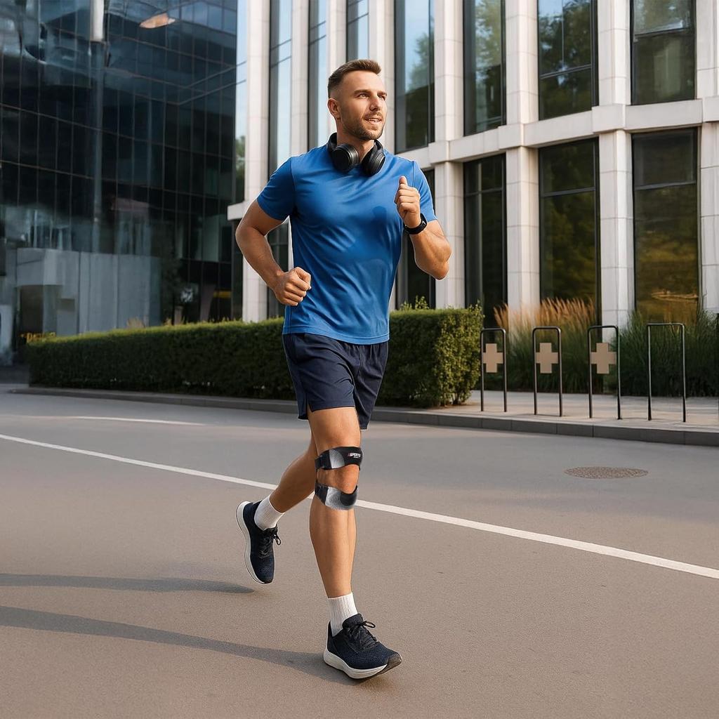 Patellar Tendon Support Strap, Adjustable Patella Band Knee Brace for Men & Women Relief Knee Pain, Patella Stabilizer Knee