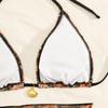 Sexy Chiffon Half Skirt Beach Wrap Three-piece Swimsuit Women Bikini2026