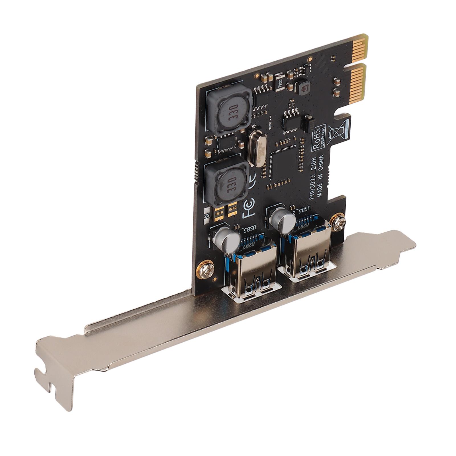 

Картка розширення USB3.0 5 ГБ/с Стабільна передача даних PCIE на USB3.0 Картка розширення для Win7 для Win8