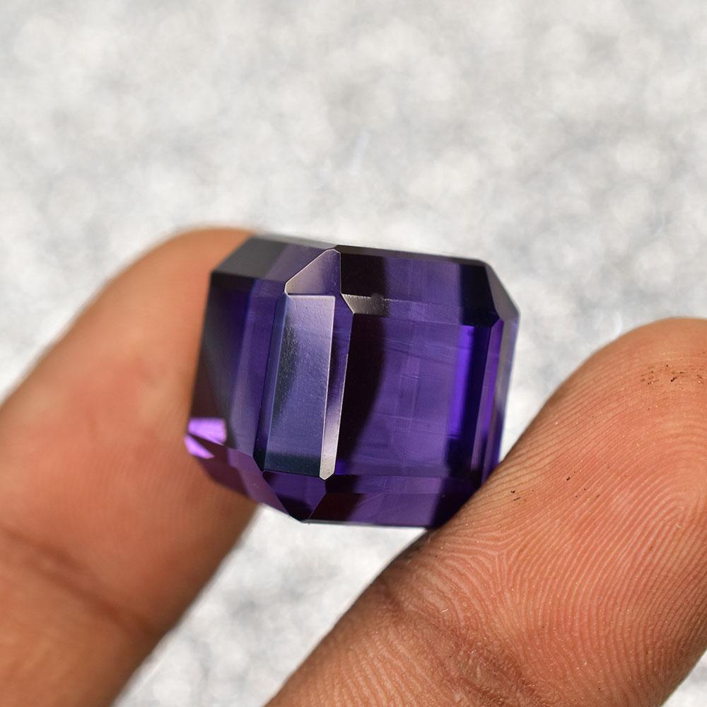 Natural Purple Brazilian Amethyst 36ct Certified Loose Gemstone