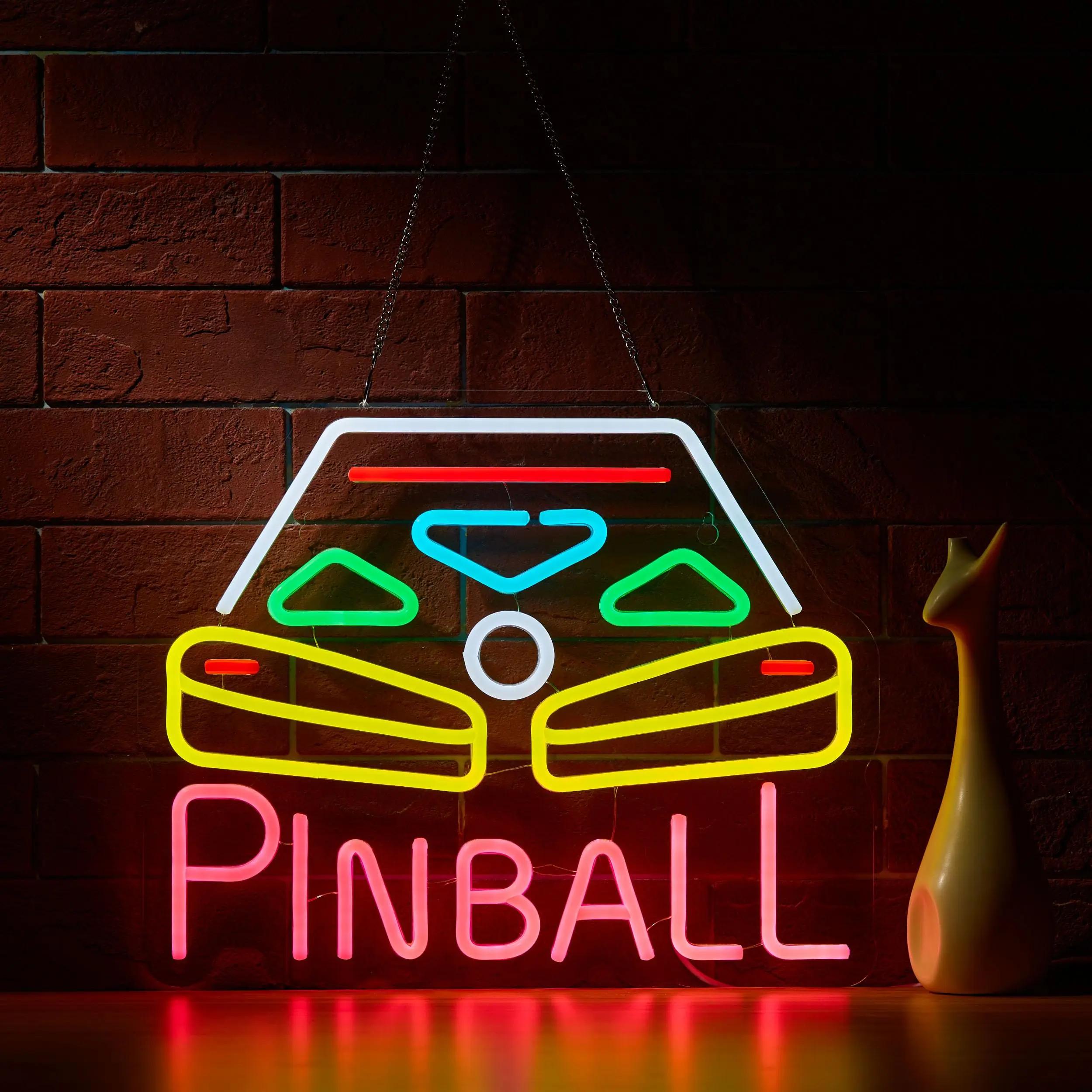 

Pinball Neon Sign Craftsmanship Premium LED for Vivid Glow Ideal for Game Rooms Bars and Arcades The Decor. 5V USB