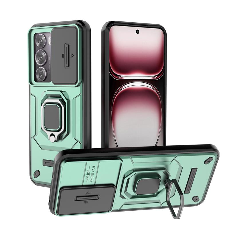 For Reno 12 Pro Case Cover OPPO Reno 12 Pro Capas Bumper Shockproof Camera Lens Protective Ring Holder Fundas Reno12 Reno 12 Pro