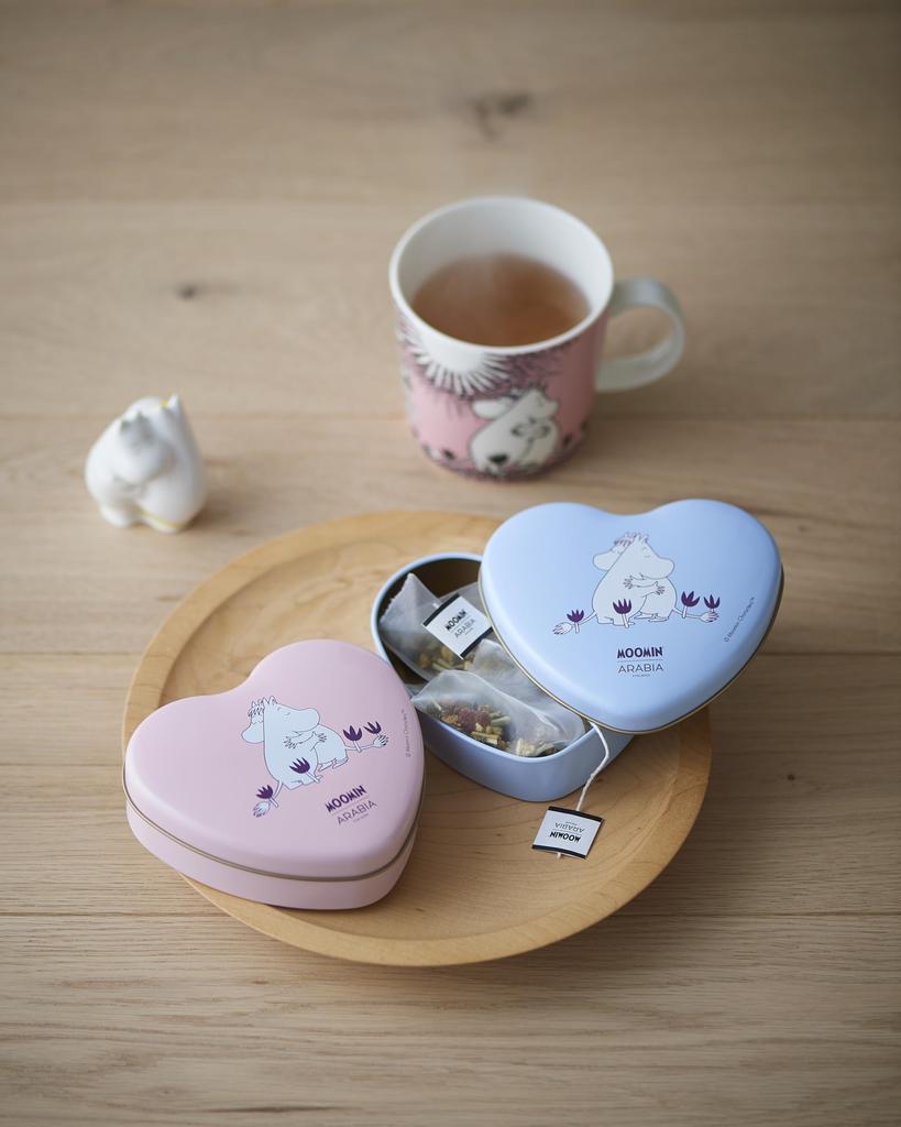 Moomin by ARABIA Relaxing Chamomile Love Blue Tea, [Small Gift]