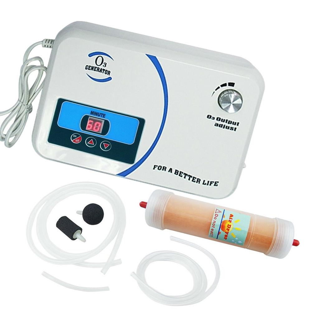 500mg/h Ozone Generator, 220V Ozonator Water & Food Purifier for Fruits, Vegetables, Meat