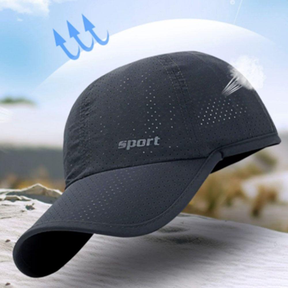 Adjustable Sun Hat Breathable Peaked Cap Unisex Mesh Baseball Cap  Outdoor Sports
