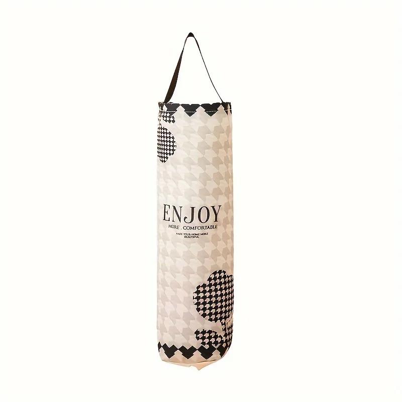 1pc garbage storage bag, wall mounted kitchen storage artifact, garbage plastic bag storage hanging bag, miscellaneous sorting