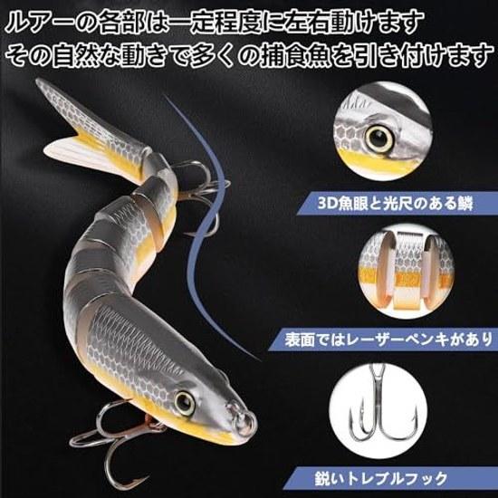 HUACHENG Major Craft Lure Metal Jig Jigpara Micro Yura Smart Fit 3-Piece Set swims realistically resembles real fish suitable various species such as