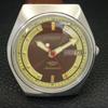 JAPAN VINTAGE CITIZEN AUTOMATIC 8200 MENS BROWN COLOR DIAL WATCH a702134-5 R208-a702134