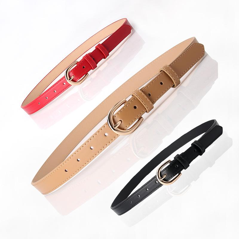Women's Fashionable and Simple Needle-buckle Faux Leather Pu Belt, Trendy Women's Casual Jeans Belt, Women's Waist Belt