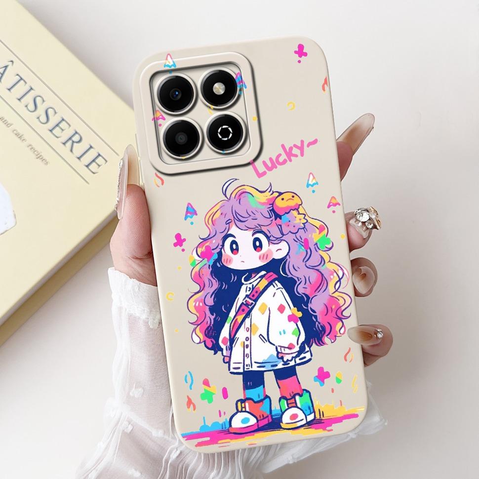 Colorful Flower Case For Honor X6b Coque Silicone Soft Cover For Huawei Honor X 6b 6a X6A Phone Cases Covers Bumper
