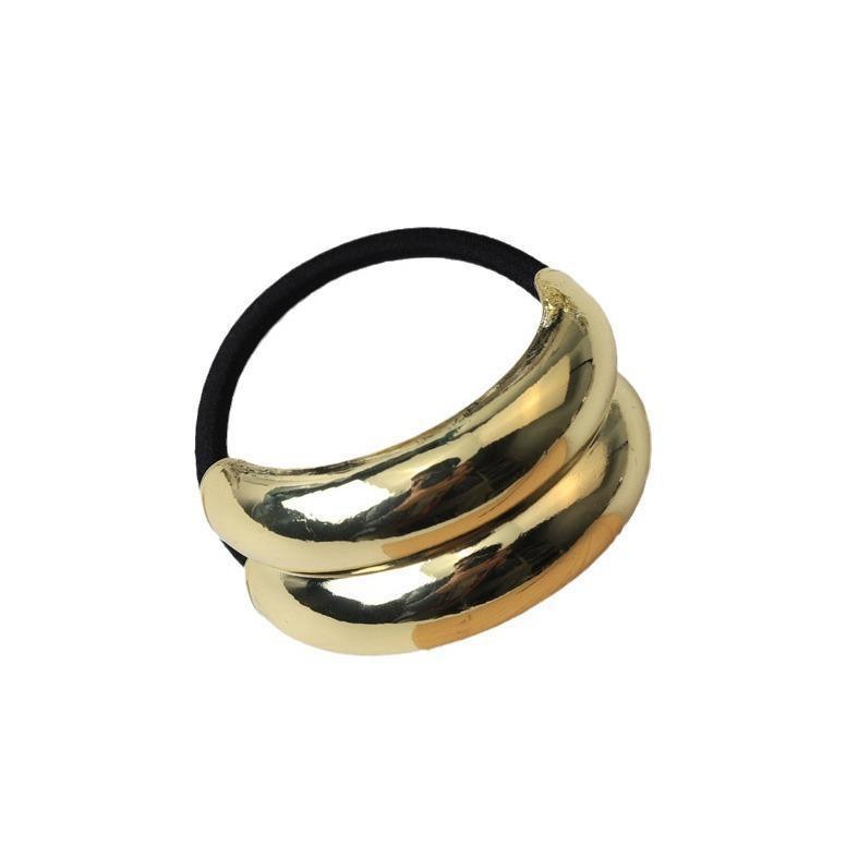 Minimalist Metal Hair Ring - New Korean Style High-End Ponytail Tie Rubber Band.