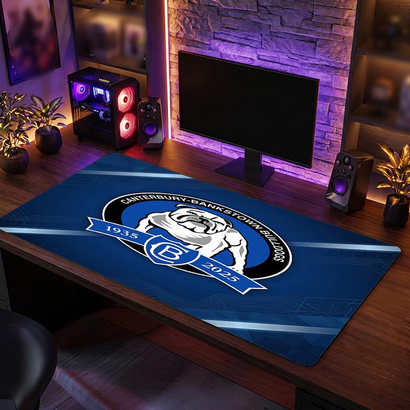 Canterbury-Bankstown Bulldogs Pattern Mousepad Anti?Slip Rubber Desk Pad For Gaming Working Desktop Decoration