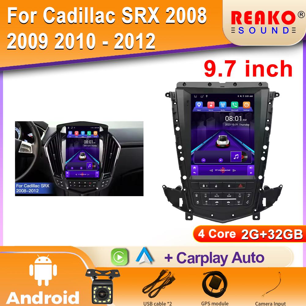 

Для Cadillac SRX 2008 2009 2010 - 2012 CarPlay Мультимедийный Видеоплеер Сенсорный Экран Для Tesla Style Android 11 Автомобильное Радио GPS BT 4 core 2GB+32GB carplay