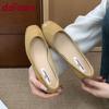 Fashion Fashion Shallow Women Flats With Shoes Round Toe Casual Female With Height Increasing Footwear Ladies Slip On Shoes