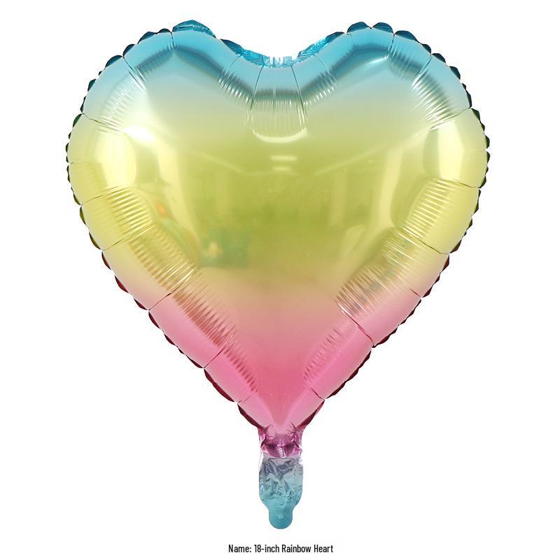 Heart-shaped Aluminum Foil Balloon - 18-inch Valentine's Day Confession Balloon