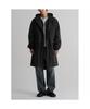 8seconds Liner Detachable Fishtail Hooded Long Jacket Black