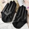 Performance Fäustlinge Damen Autofahren Kleid PU Leder Handschuhe Fünffingerhandschuhe Cosplay Fäustlinge
