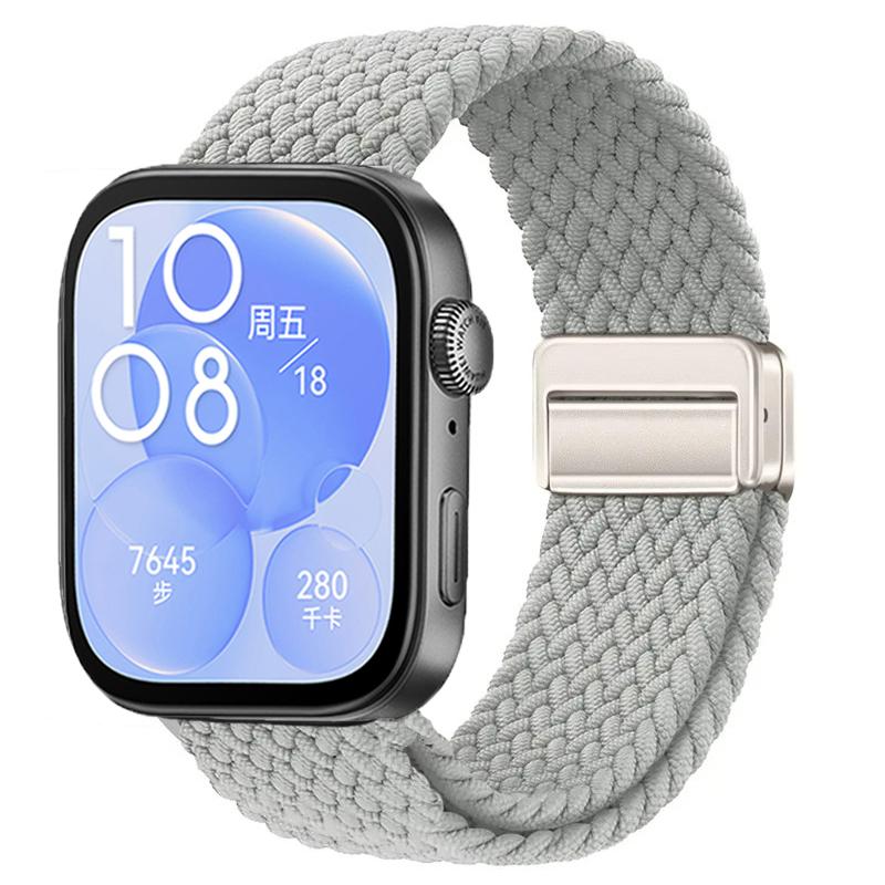 Nylon Braided Strap for Huawei Watch Fit 3/4/4 Pro Magnetic Adjustable Comfortable Band for Huawei Watch Fit 4/3 Bracelet Belt