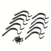 4pcs Of Wall Hooks For Hanging Flower Baskets And Clothes, - Versatile Hooks For Hanging Plants, And For Bird Feeders, Wind Chimes, And Sconces, U