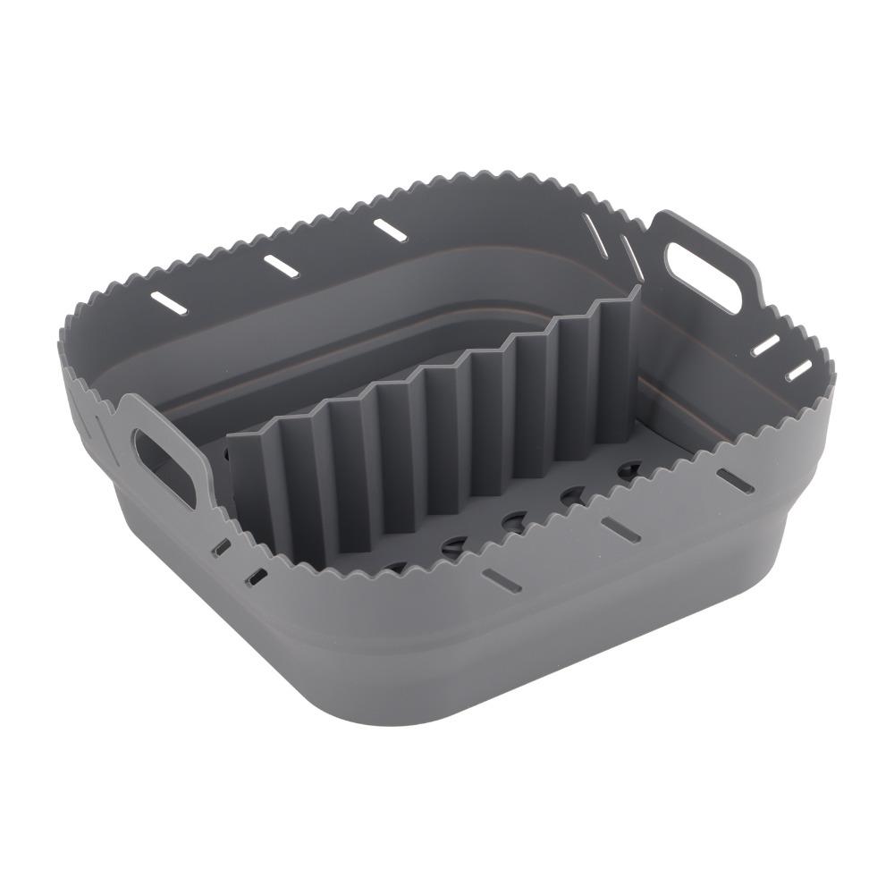 Non-Stick Silicone Baking Pan With Divider Air Fryer Pan Durable Silicone Baking Mat Air Fryers